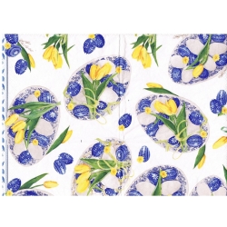 Serwetka -3314- pisanki, tulipany